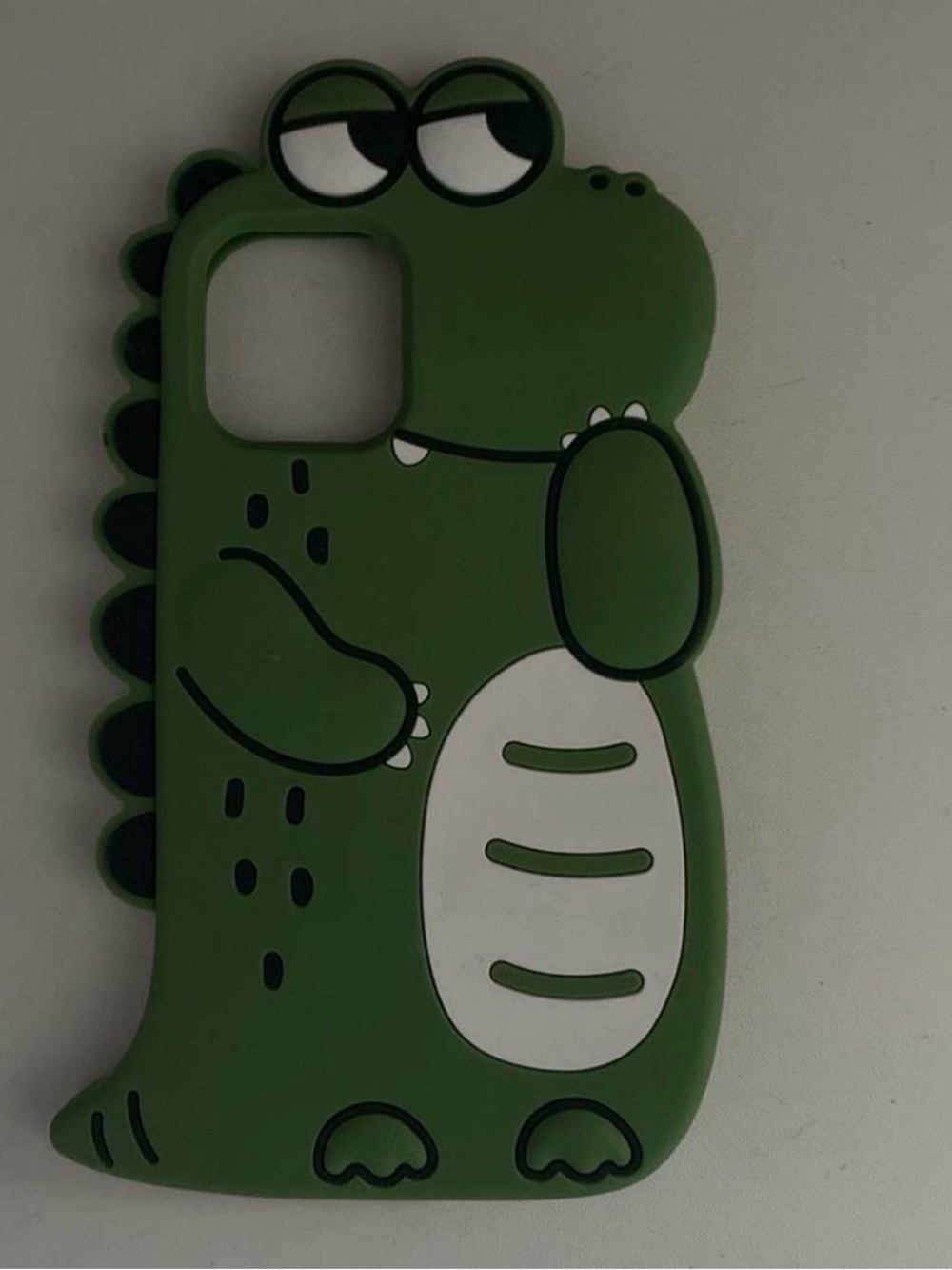 Amazon Green Cartoon Dinosaur Silicone Phone Case